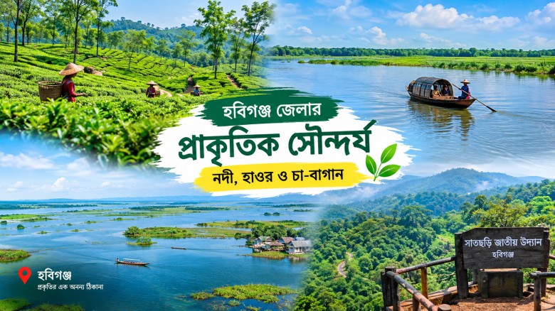 নদী, হাওর, চা-বাগান ও ঐতিহাসিক ঐতিহ্যে সমৃদ্ধ হবিগঞ্জ
